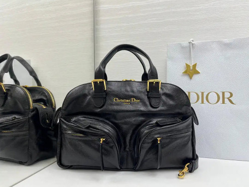 Dior Medium Grand Tour Bowling Bag 36cm Black