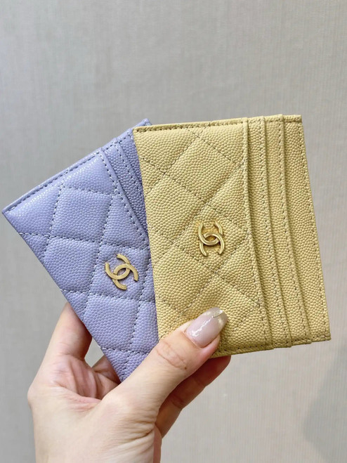 Chanel Classic Card Holder Grained Calfskin & Gold AP4472