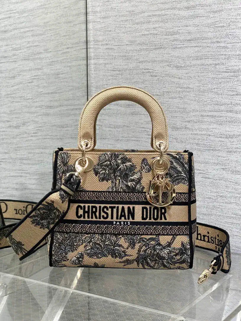 Dior M0565 Medium Lady D-Lite Exquisite Embroidery M1103