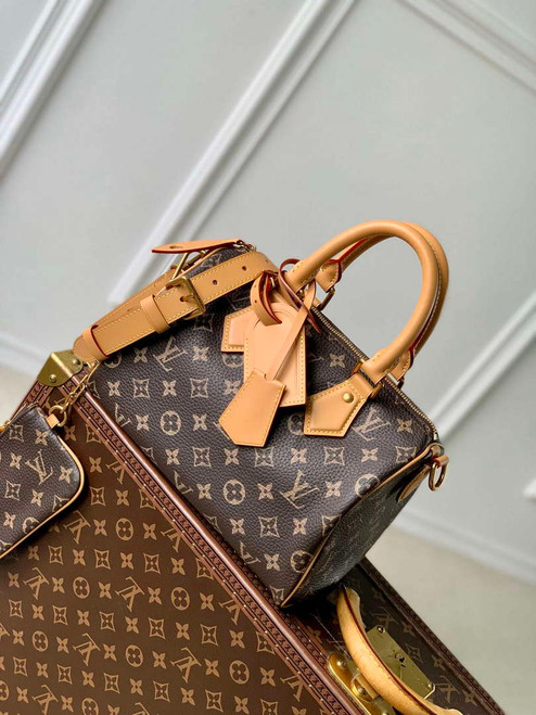 LV M24443 Louis Vuitton Speedy P9 Bandoulière 25 Bag Monogram Leather