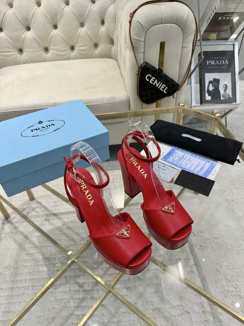 Prada 1XP48B Nappa Leather platform sandals P78594