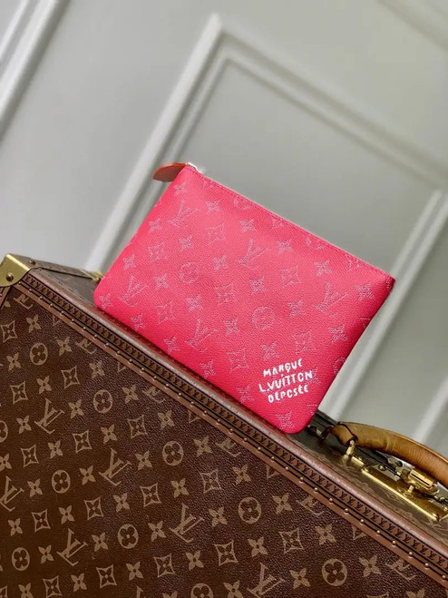 LV M27108 Louis Vuitton Key Pouch M Pondicherry Pink