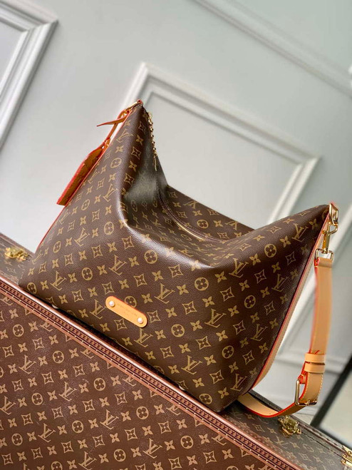 LV M14018 Louis Vuitton Vagabond Hobo Bag Monogram coated canvas