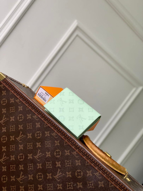 Louis Vuitton LV M27612 Passport Cover Other Monogram Canvas Green