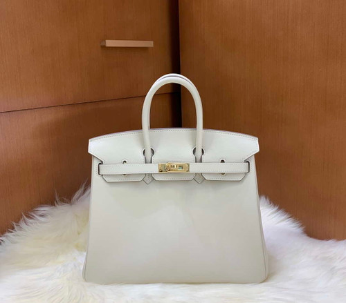 Hermes Birkin Tote Bag Swift 25 Fully Handmade H92015