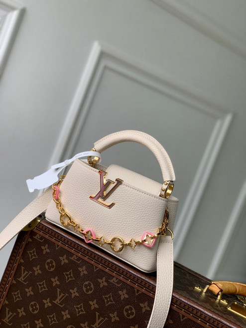 LV M14970 Louis Vuitton Capucines BB Bag White