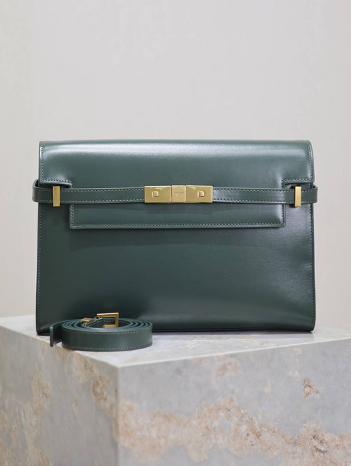 YSL 579271  Manhattan In Box Saint Laurent calfskin Green