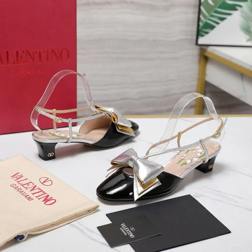Valentino 6W2S0LB6QLJ_R1U  Bowow Slingback Pumps In Lambskin 45MM V98929