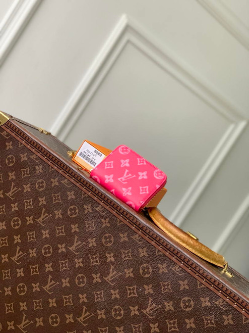 LV M27721 Louis Vuitton Zippy Coin Purse  Other Monogram Canvas  Rose Red