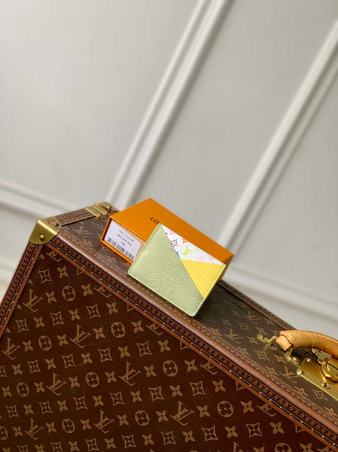 LV M13800 Louis Vuitton LV x TM Romy Card Holder Green Tea
