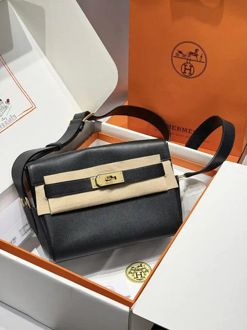 Hermes Kelly Messenger bag H231414 Black