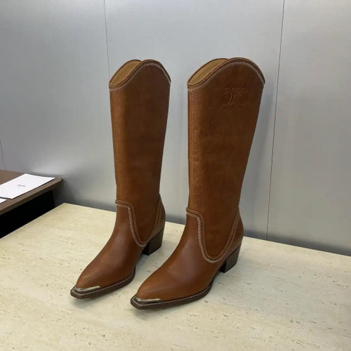 Celine Women Shoes New Punk Style Iron-Toe Motorcycle Boots CE10017