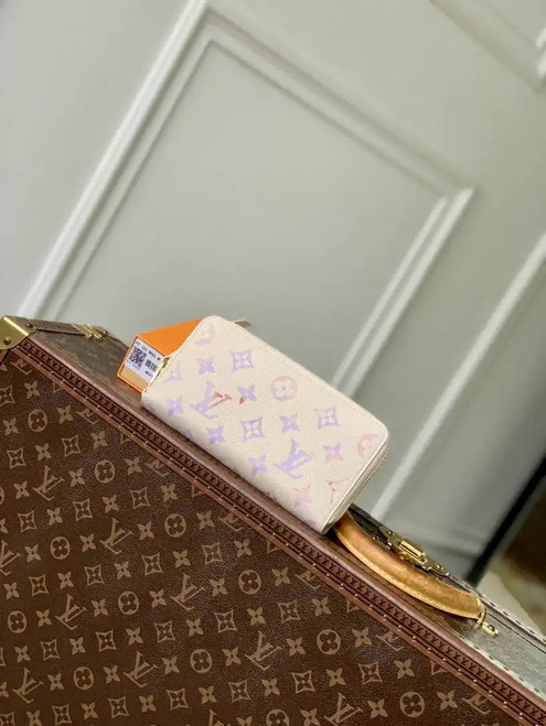 LV M25594 Louis Vuitton Zippy Wallet Monogram Empreinte Dream Beige