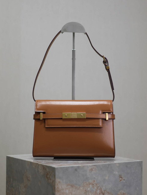 YSL 675626 MANHATTAN small in BOX SAINT LAURENT Brown