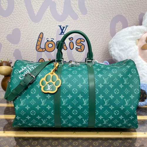LV M12687 Louis Vuitton Keepall Bandoulière 50 City Bag Green