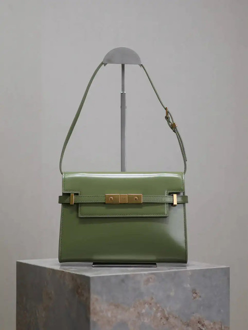 YSL 675626 MANHATTAN small in BOX SAINT LAURENT Light Green