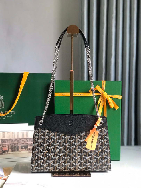 Goyard ROUETSPMLTY07CL07P Rouette Structuré PM Bag Black