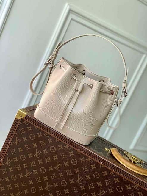 LV M12848 Louis Vuitton Noé BB Bucket Bag Quartz White