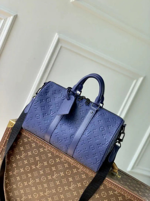 Louis Vuitton Keepall Bandoulière 35 Bag LV M11691 Blue