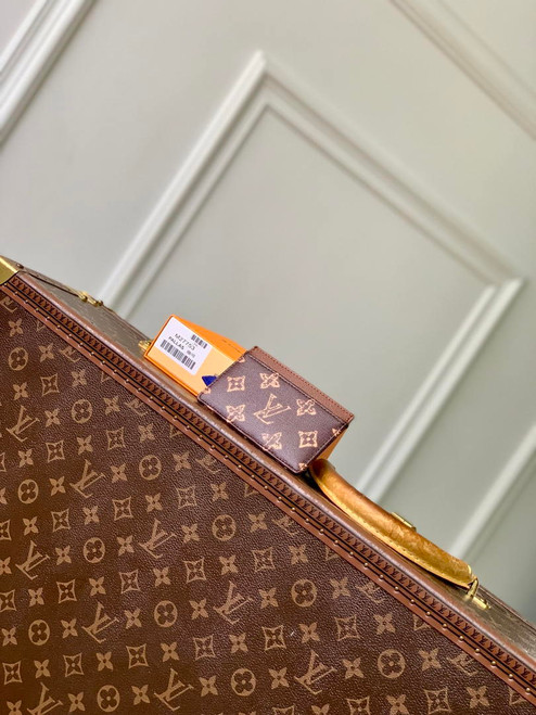 LV M27756 Louis Vuitton Card Holder Other Monogram Canvas Coffe Brown