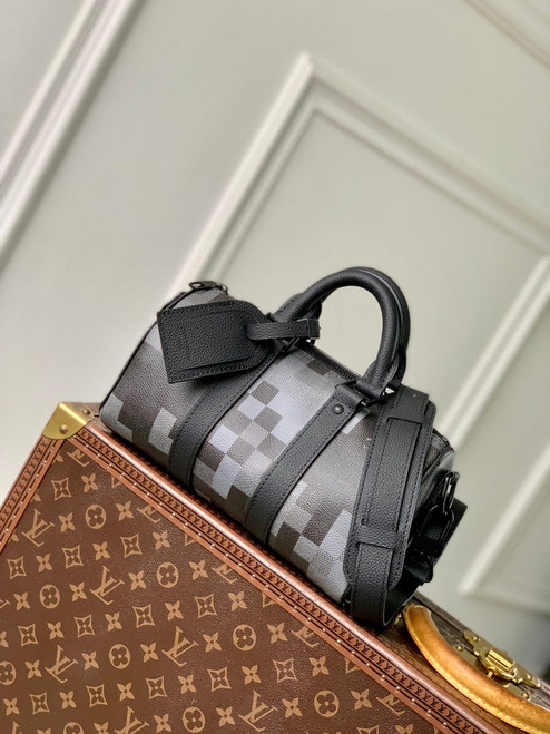 LV M14919 Louis Vuitton Keepall Bandoulière 25 Bag Black