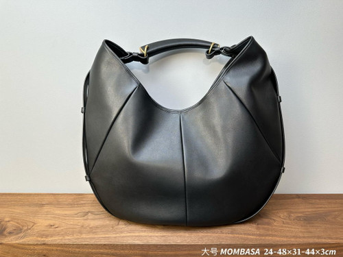 Saint Laurent YSL 862029 MOMBASA medium in leather Black