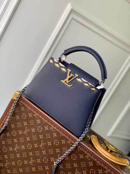 Louis Vuitton LV M12751 Capucines BB Handbag Blue