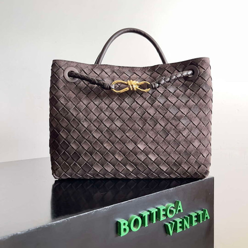 Bottega Veneta BV 766016 Medium Andiamo With Suede BV9015