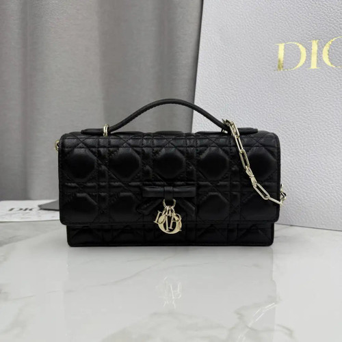 Dior S0984 My Dior Mini Bag Black Cannage Lambskin