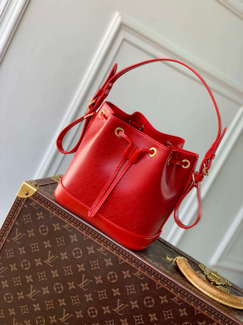 LV M12847 Louis Vuitton Noé BB Bucket Bag Red
