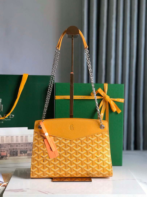 Goyard ROUETSPMLTY07CL07P Rouette Structuré PM Bag Yellow