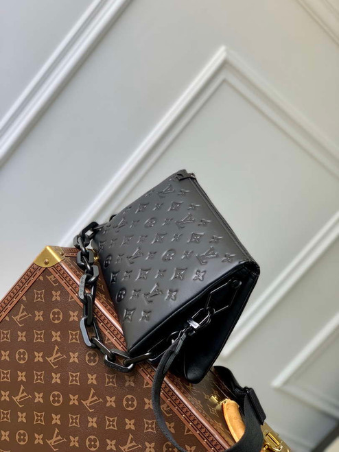 LV M11370 Louis Vuitton Coussin PM Handbag Black