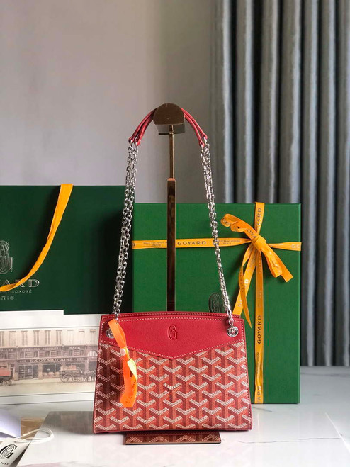 Goyard ROUETSMINTY08CL08P Rouette Structuré Mini Bag Red