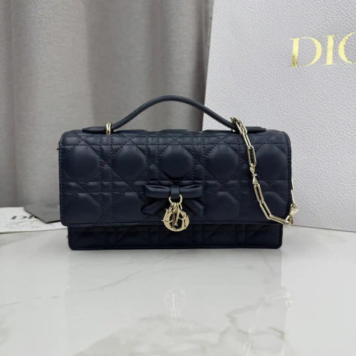 Dior S0984 My Dior Mini Navy Blue Cannage Lambskin