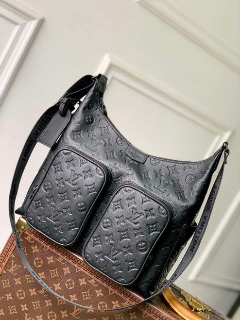 LV M14778 Louis Vuitton Hobo Cargo Bag Black