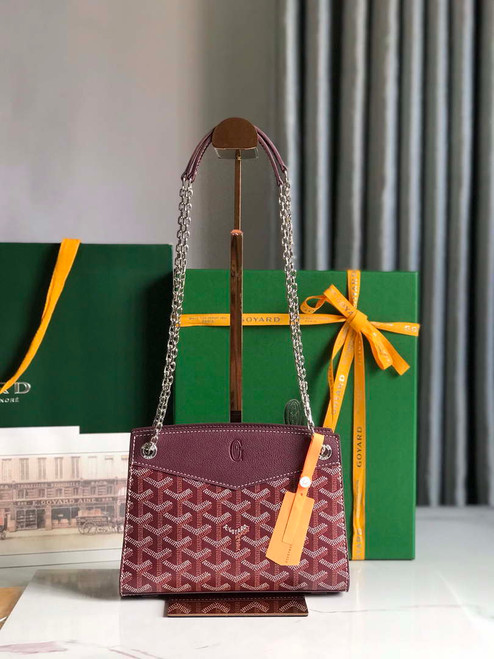 Goyard ROUETSMINTY08CL08P Rouette Structuré Mini Bag Wine Red