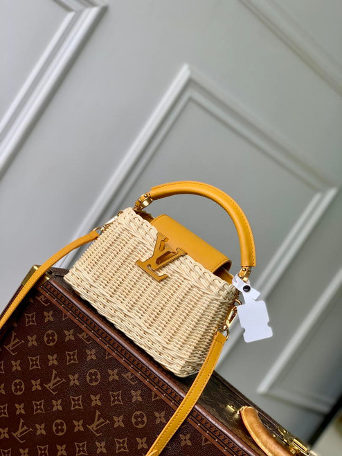 LV M24976 Louis Vuitton Capucines Mini Golden Yellow