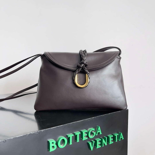 Bottega Veneta BV 806030V4SJ12190 Small Liberta Bag Dark Brown