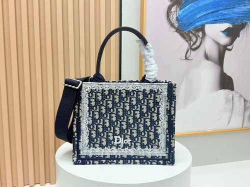 Dior M1404PEHW_M933 Dioramour Small Dior Book Tote with Strap M9702