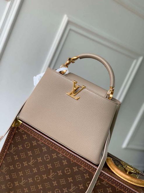 LV M23944 Louis Vuitton Capucines MM Jewelily Handbag Quartz