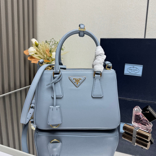 Prada 1BA896 Small Prada Galleria Saffiano leather bag Blue