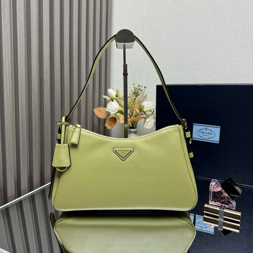 Prada 1BC229 Prada Aimèe Medium leather shoulder bag Light Green