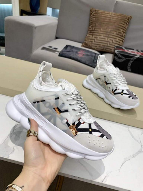 Versace Men Women's Sneakers Designer Versace Tennis Shoes 500362