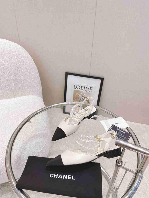 Chanel Women's Sandals Slingbacks Goatskin C90255