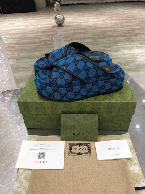 Gucci Sandals GG Multicolour Platform Sandal 81161
