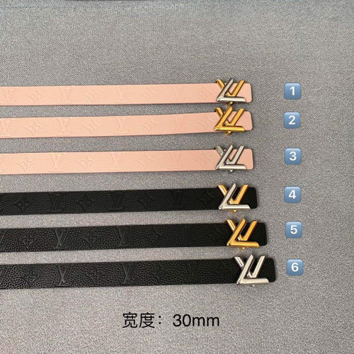 LV Women's Belts Collection Louis Vuitton Initials 30MM Belt 19009