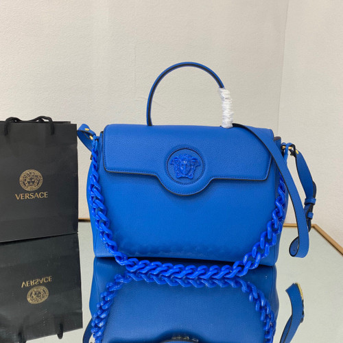 Versace DBFI038 La Medusa Large Handbag 1038 Blue