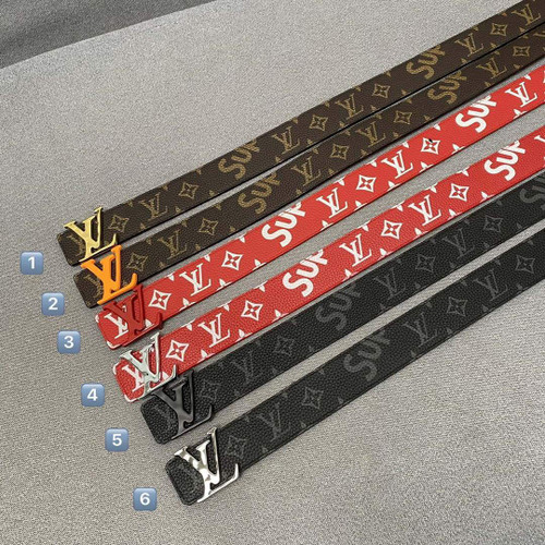 LV Women's Men's Belts Collection Louis Vuitton Initials 40MM Belt 19097