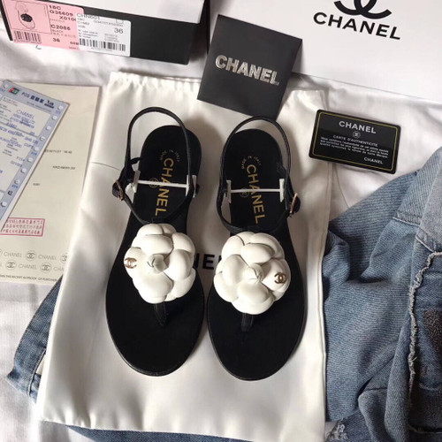 Chanel Women's Sandals Chanel Slippers Lambskin C90169
