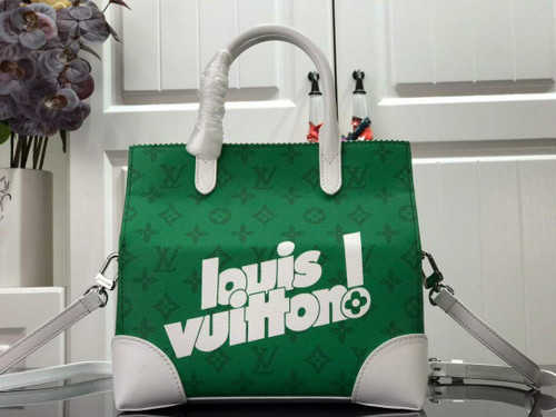 LV M46113 Louis Vuitton Carry It Bag 25cm Monogram Canvas Spring/Summer 2021 Collection Green